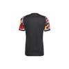 Adidas Pride Pre-Match Jersey Camouflage Print Color Block V-Neck Short Sleeve Soccer Shirt Men Tops Black HY5898