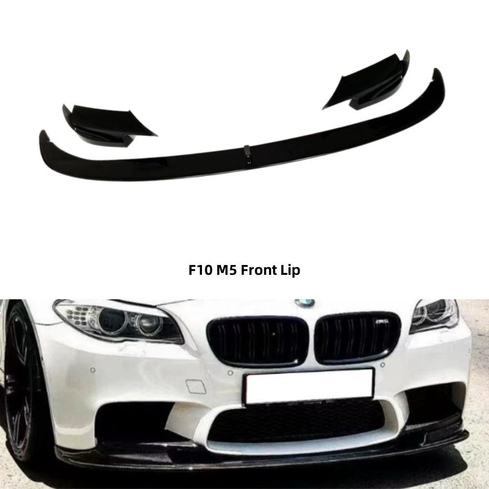 

BMW M5 F10 MP Style Front Lip, 3-Piece Kit, 2011-2016 Models. Gloss Black MP Style Front Lip