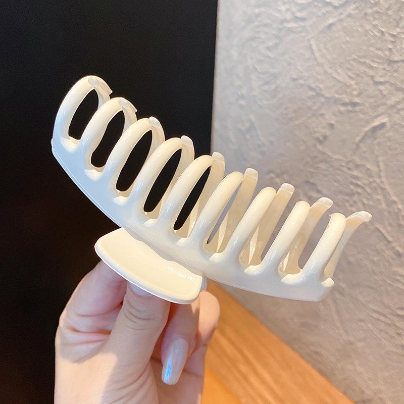 Massive schwarze matte große Haarklammern aus Acryl, Haarnadeln, Hai-Clip, Haarspange, Krabben-Haarspangen, Kopfbedeckung für Frauen, Haar-Accessoires