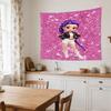 K-pop Fashion Fusion Decorative Wall-Hanging Tapestry, Home Ornament for Living Room,Dorm and Fan Parties,Multi-style,celebrities,cartoons,music,sport