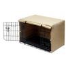 Copertura Antipioggia per Gabbia da Cane Copertura per Gabbia Metallica per Animali Domestici con Chiusura Aperta Tessuto Oxford Copertura Impermeabile per Gabbia da Viaggio per Cani