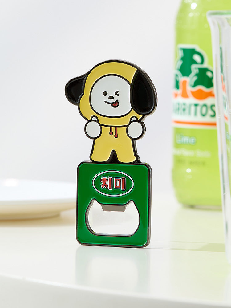 Official BT21 Korea-Exclusive Magnet Bottle Opener – 7 Characters (TATA, RJ, CHIMMY, COOKY, MANG, SHOOKY, KOYA)