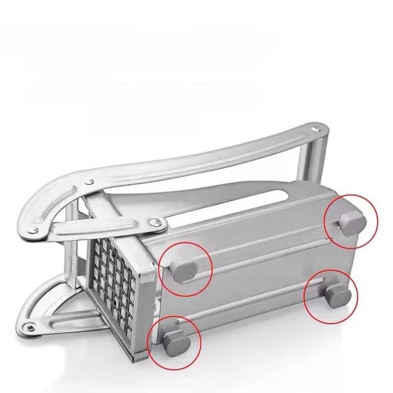 Professional Potato French Fry Cutter Machine with 2 Blades Stainless Steel Manual Vegetable Potato Slicer Kitchen Gadgets