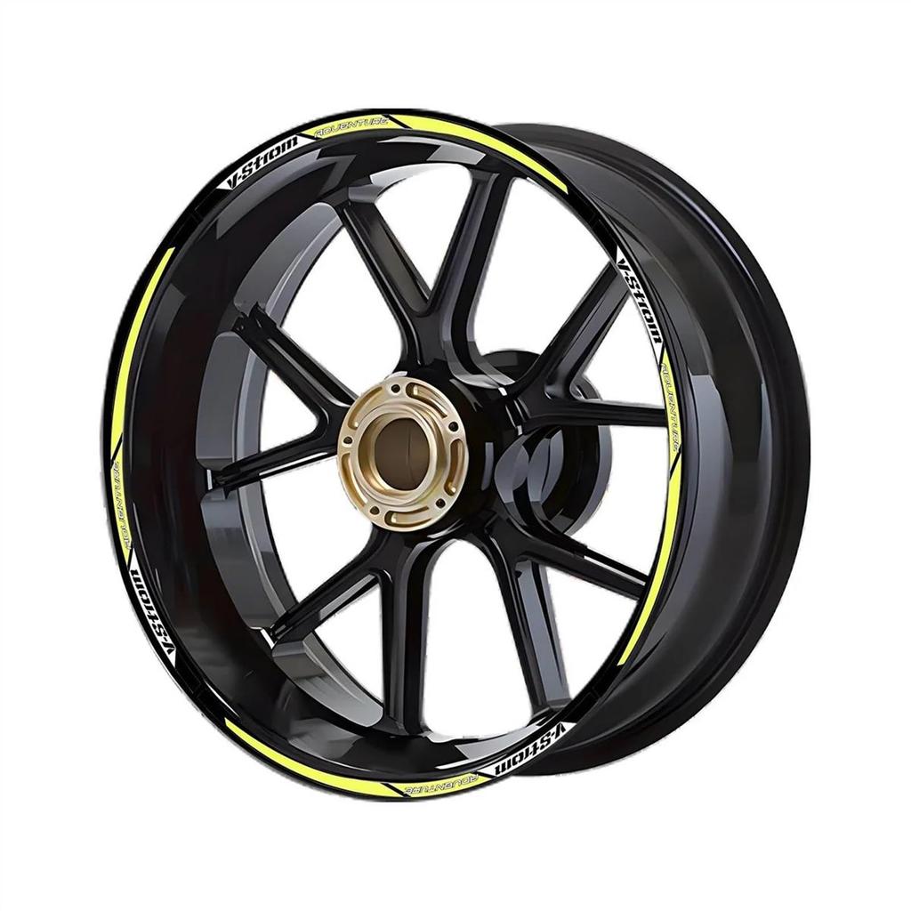 Motorcycle 19" 17" Wheel Sticker Hub Rim Decal Reflective Stripe Tape Fits Modified Decoration