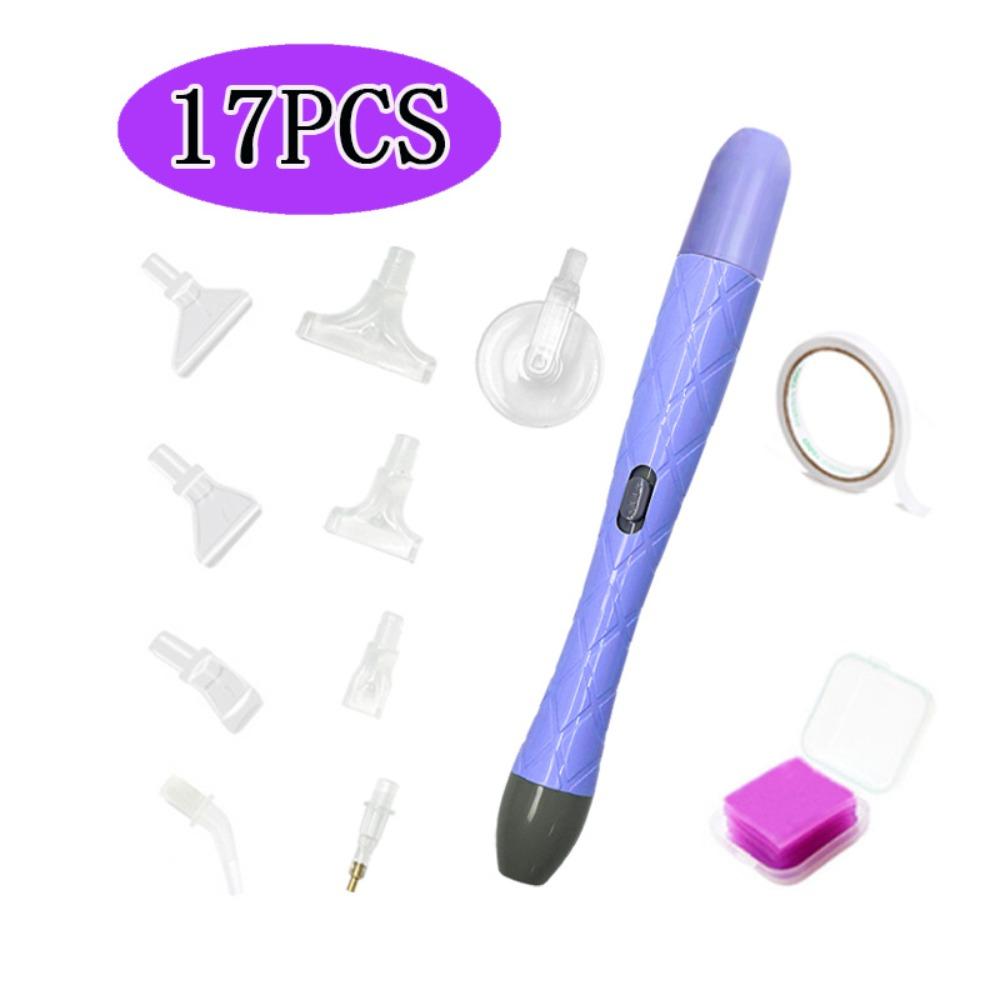 DIY Craft Vacuum Diamond Painting Pen Kits Long-lasting and Stable Beading Plates Electric Diamond Suction Tool with Storage Bag