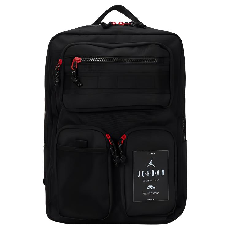 New Jordan Polyester Backpack Medium Size Unisex Black JD2433039AD-002