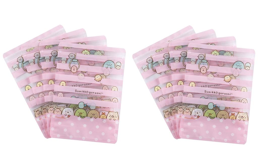 KAI Sweets Pack Wrapping Bag Border Sumikko Gurashi 5 Pieces X 2 Pieces Set Made In Japan DN0507 (10 Pieces)