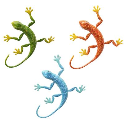 Metal Iron Lizard Ornaments Outdoor Garden Decoration Wall Decoration Pendant