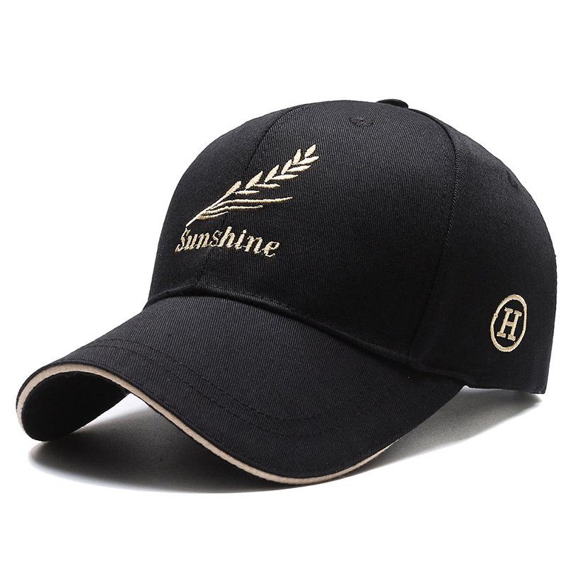Spring Wheat Ear Embroidery Baseball Cap - Unisex Sunshade and Sun Protection Duckbill Hat