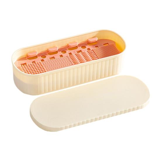 Make-up Pinsel Lagerung Box Tragbare Pinsel Lagerung Organizer Kosmetik Pinsel Waschmaschine Maschine Augenbraue Bleistift Make-Up-Tools