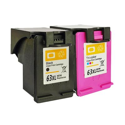 2x 63 XL inkoustová kazeta barevná a černá pro HP OfficeJet 3830 4650 4655 5255 ENVY
