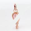 Rose Gold Plated Pink Hot Air Balloon Charm Pendant for Women
