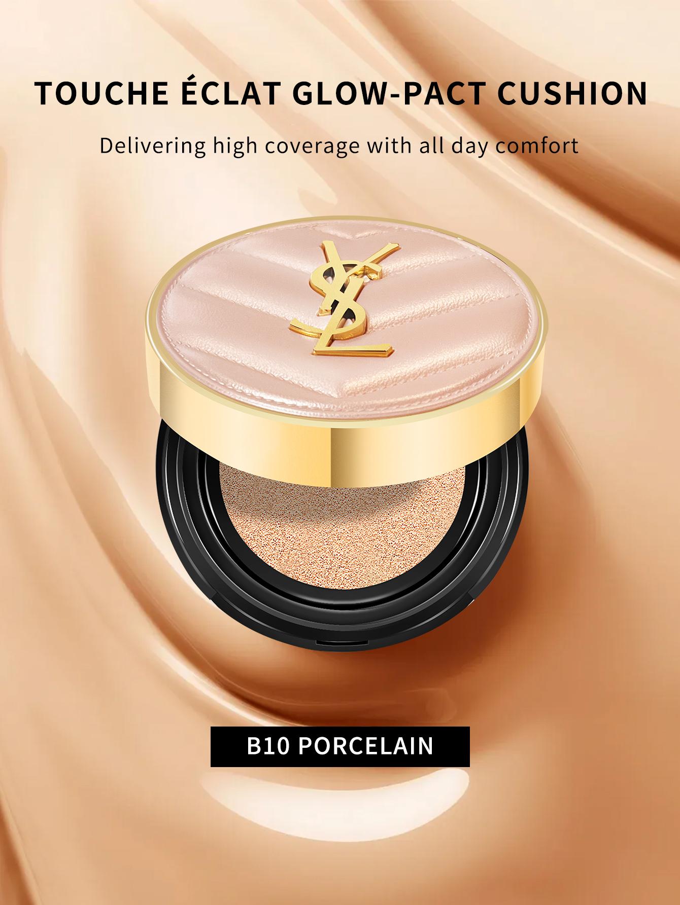 

TOUCHE ÉCLAT GLOW-PACT CUSHION #B10 #B20 - 0,42 унції/12 г Здорове сяйво. Високе покриття. Довготривале зволоження SPF 23/ PA++ B10