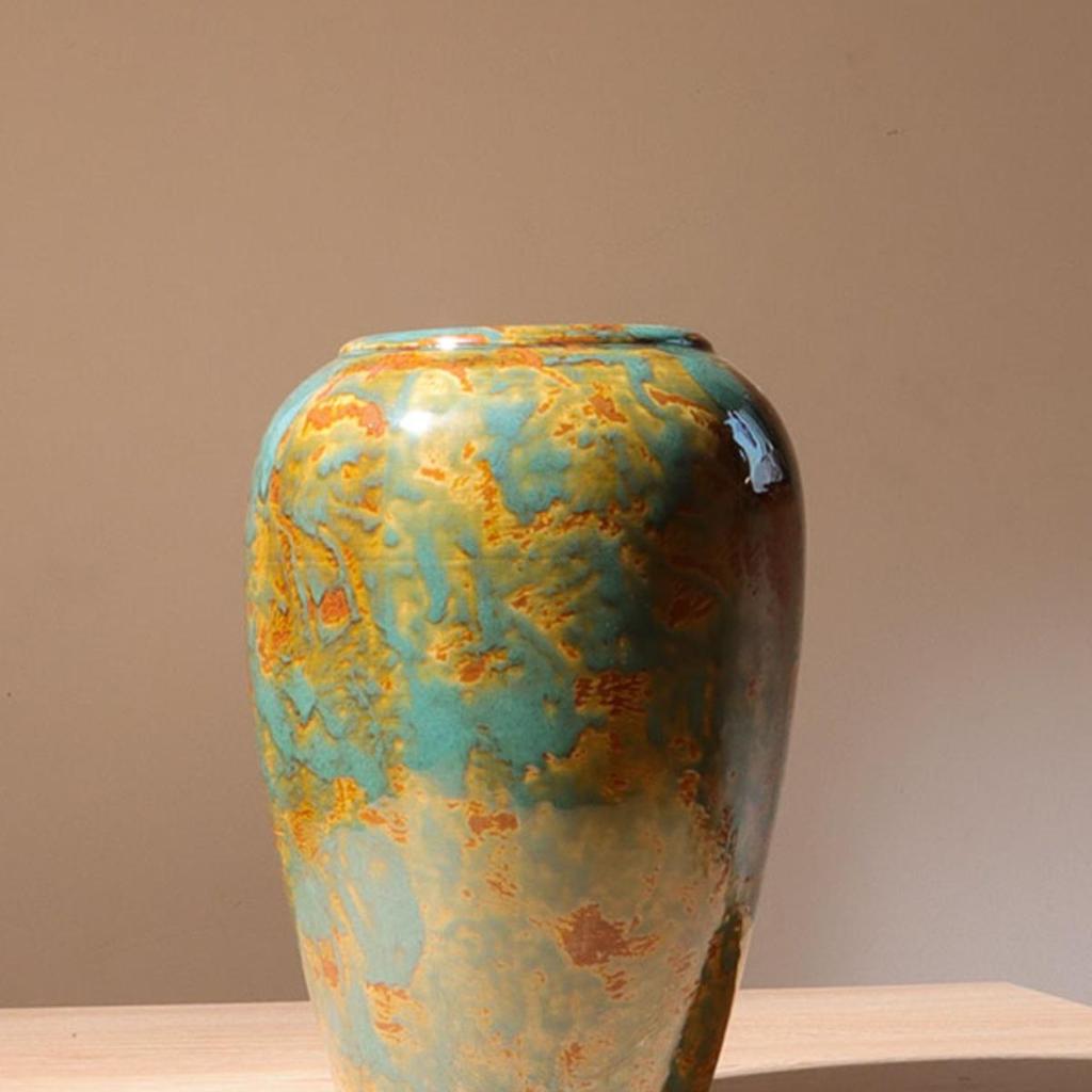 Nowoczesny Minimalistyczny Ceramiczny Wazon na Kwiaty - Styl Malarski Olejny Ornament Dekoracji Domu