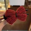 Simple Fabric Bowknot Hair Clip Sweet Temperamental Updo Hairpin Hair Claw Clip Headwear Hair Clip Hair Accessory for Women