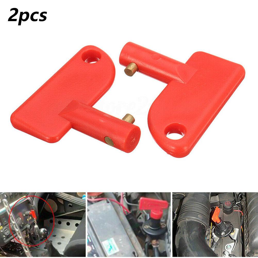 2pcs Spare Key For Battery Isolator Switch Power Kill Cut Off Switch Car Van Boats Yacht Battery Power-off Switch Spare Key