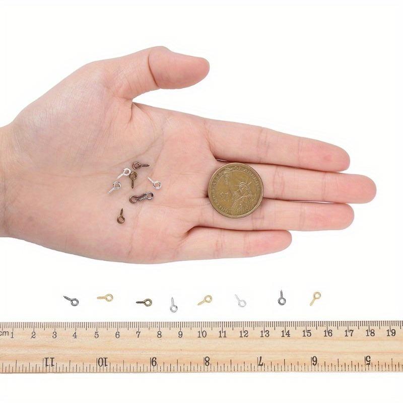 720pcs/pack Small Sheep Eyes Nail Screw Jewelry Accessory Claw Nails Beaded Pendant DIY Jewelry Accessories
