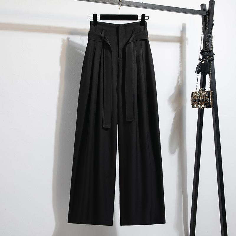 DIMANAF Primăvara Plus Dimensiune Femei Pantaloni Largi cu Picior Pantaloni de Bază Elastic Pantaloni Casual Lejer Pantaloni Plisați 5XL