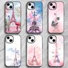 Romantic French Landmark Art E-Eiffel Tower Phone Case Phone Case Soft Packaging Lightweight For iPhone17 16 15 14 13ProMax