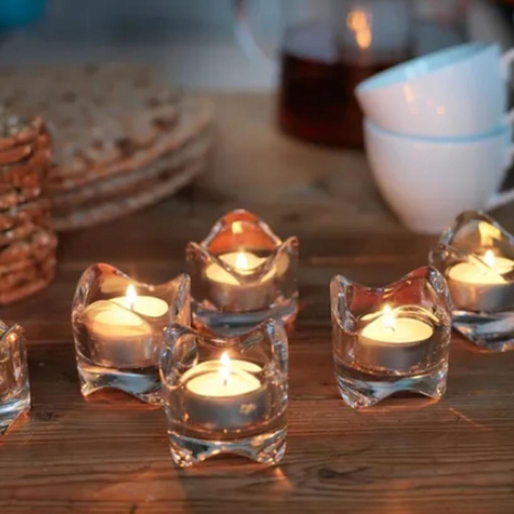 100 Packs Unscented Tea Lights Candles 4 Hour Smokeless Dripless Mini Paraffin Tealight Candles Set