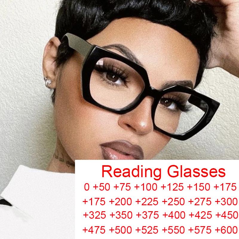 Vintage Black Cat Eye Anti Blue Light Glasses Women Luxury Brand Optical Computer Eyewear Fashion Square Reading