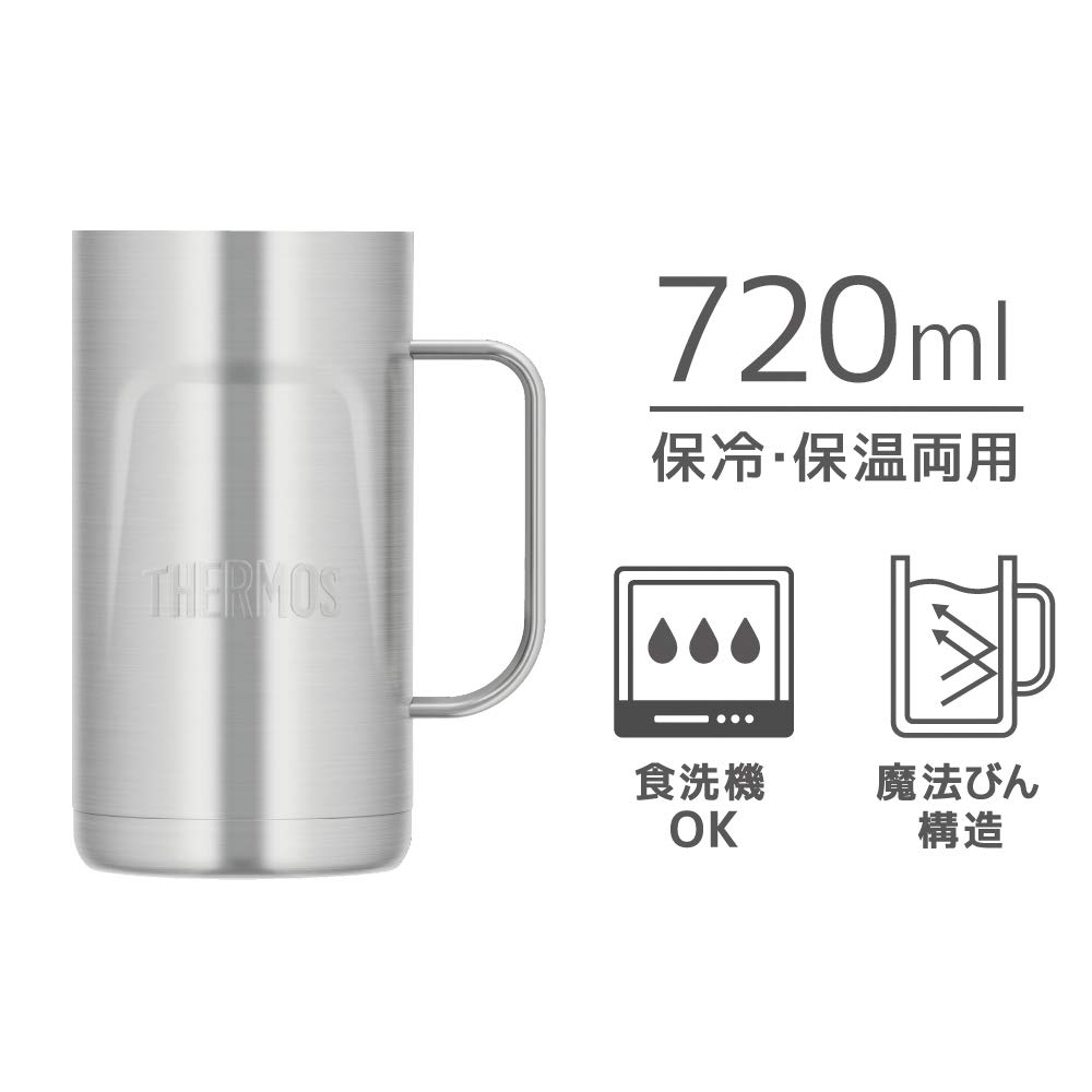Thermos Vakuumisolierte Tasse Edelstahl 2 S2 Bierkrug Tagesgeschenk Männer Frauen Geburtstagsgeschenk 0,72L JDK-720 Vaters