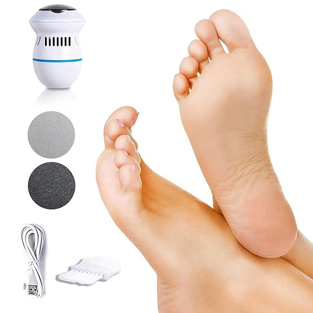 Portable USB rechargeable callus remover, dead skin remover, electric vacuum adsorption pedicure tool for foot care