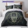 HelmofMordor Pattern Bedding Quilt Set Quilt Cover Pillowcase Home Decoration Birthday Gift (1 * duvet cover + 2 * pillowcase, without core)