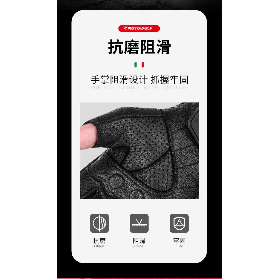 Motorcycle Fingerless Gloves Winter Summer Motocross Protective Gear Touch Screen Gloves  Leather Touchscreen Motocross Gloves