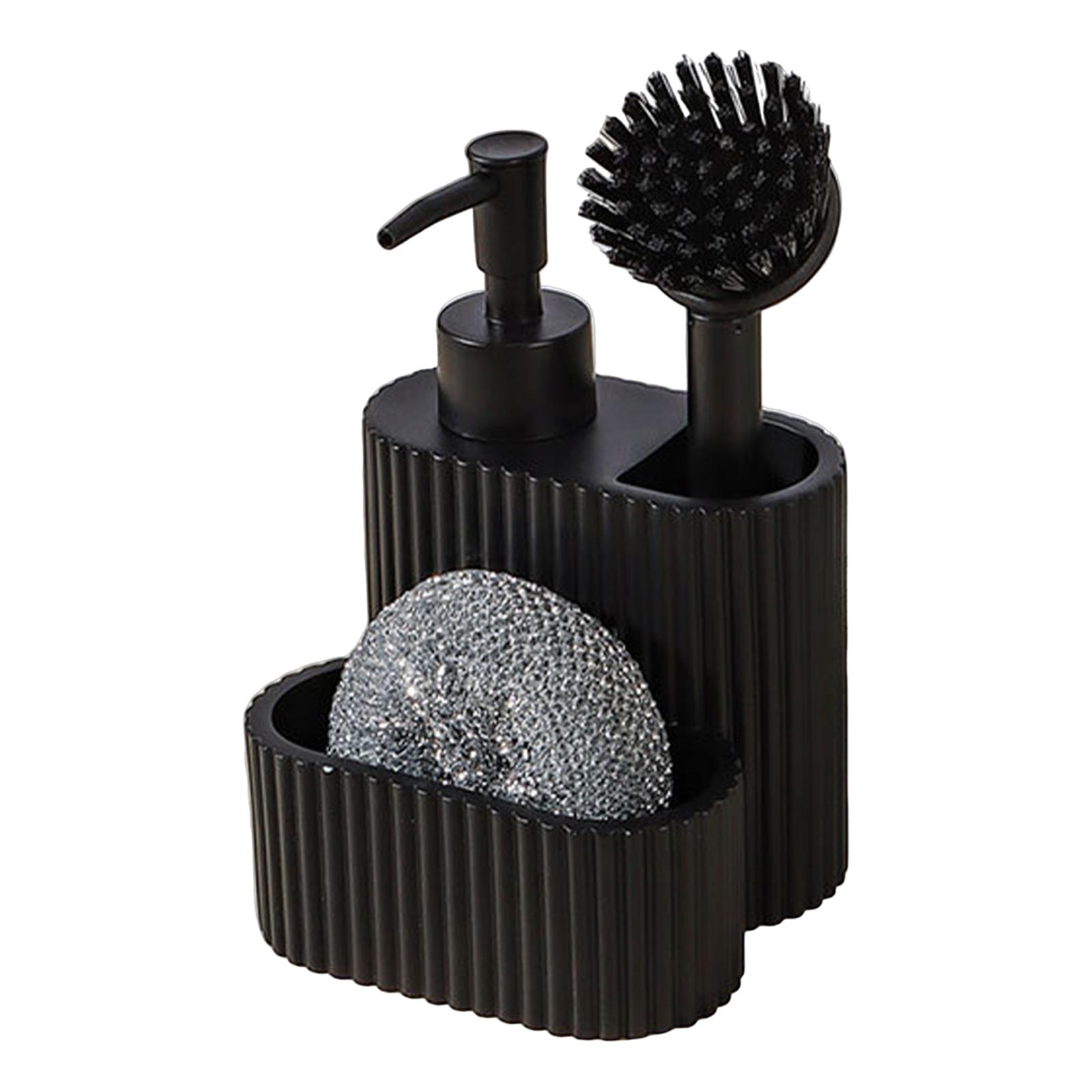 3 in 1 Soap Dispenser Portable Multipurpose Countertop Organizer Accessories - Space-Saving Kitchen Bathroom Essential