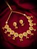 Gold-Plated Multi Stone-Studded & Beaded Jewellery Set