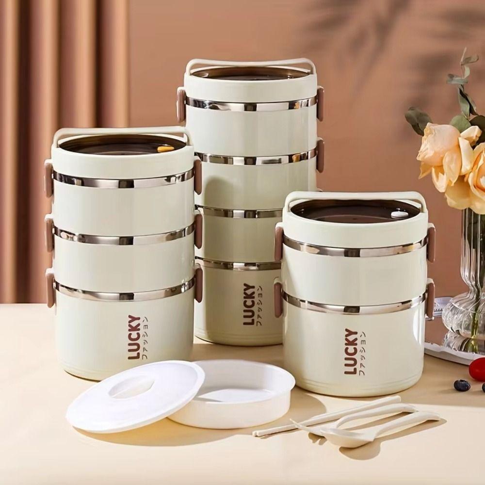 Large Capacity Multi-Layer Lunch Box Food Grade Insulated Food Container  Kitchen Supplies