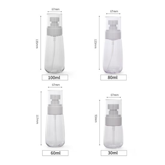 30/60/80/100ml Liquid Soap Shampoo Lotion Shower Gel Pump Bottle Empty Dispenser