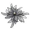 Embroidered Flower DIY Patch Applique Pearl Garment Accessories Decor Stereoscopic Sewing Supplies