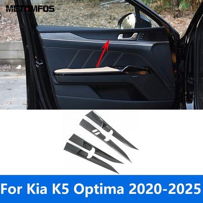 Ide Door Handle Bowl Panel Cover Trim For Kia K5 Optima DL3 - 2024 2025 Carbon Fiber Interior Car Accessories