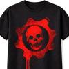 Gears of War Skull Logo TShirt Red Graphic Gaming GOW Tee Unisex Adults Kids