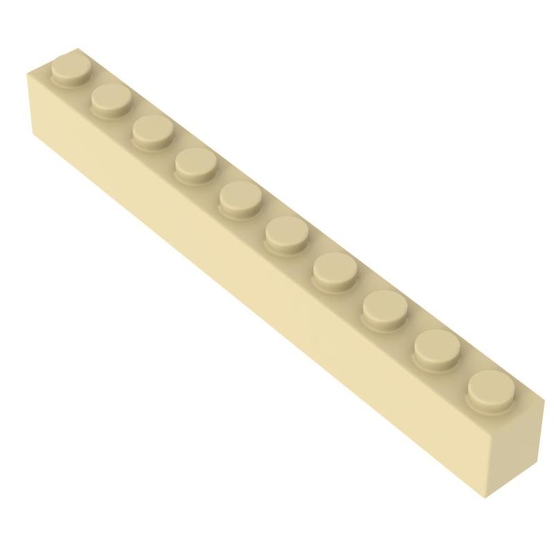 [FunBrick] 10/30/50PCS Bricks 1x10 Dots 1*10 Dots Educational Creative DIY Bulk Set Building Blocks Compatible with 6111 Classic