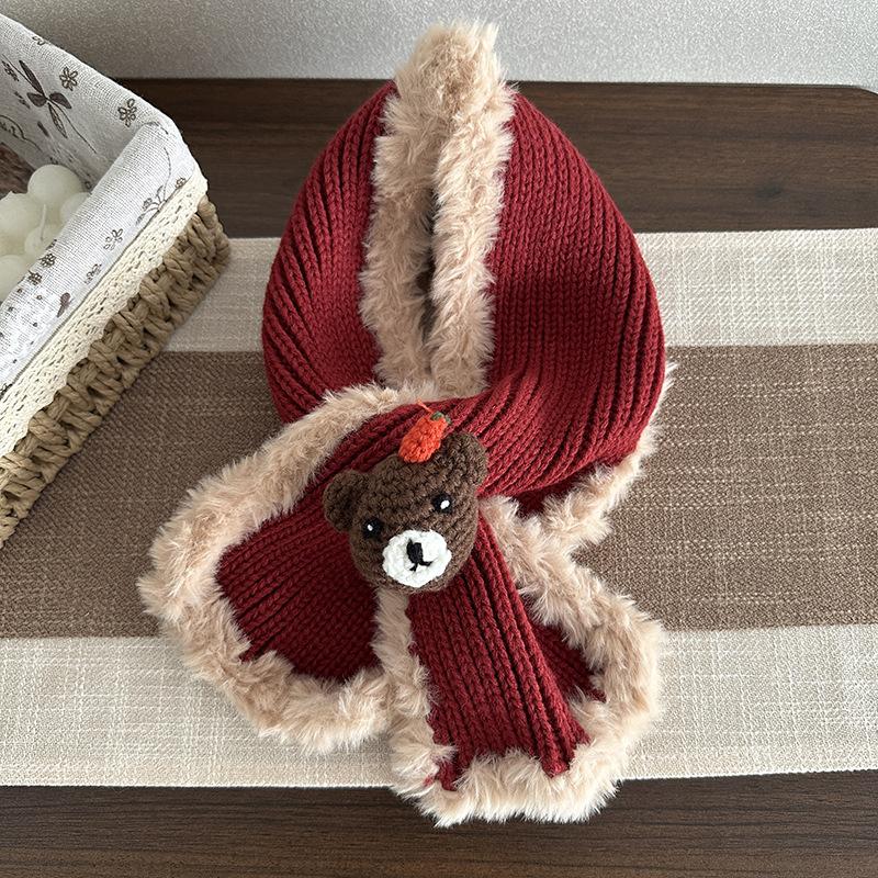 Winter Knitted Scarf Warm Cute Sweet Christmas Scarf Sweet Wind Scarf Thick