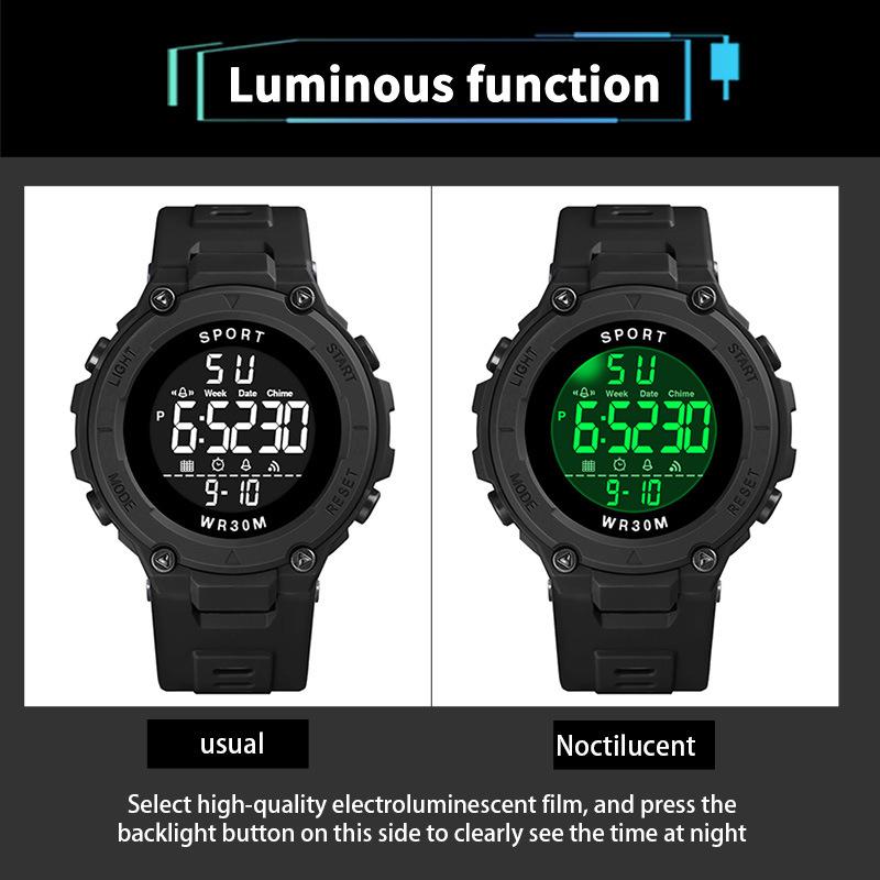 Men's Sports Watch Outdoor LED Digital Watch Life Waterproof Sport Electronic Watches Military Clock for Man Male Kids