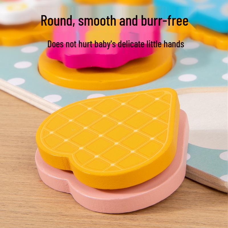 Wooden Educational Playhouse Set: Enhances Toddlers' Hands-On Skills, Color & Shape Recognition