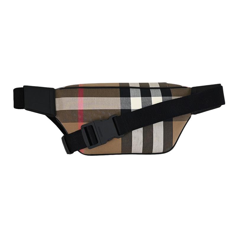 Burberry Check Pattern Metal Detail Waist Bag Women Waist Bag Birch-Brown 80845551
