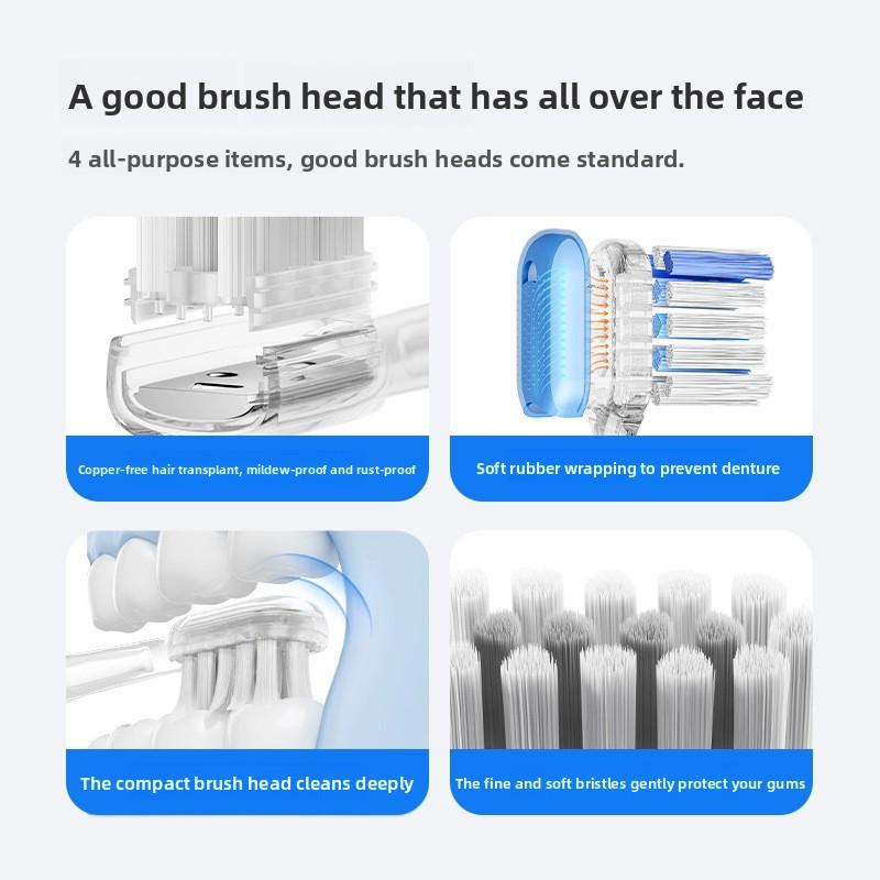 Electric Integrated Toothbrush, Adult Soft Hair, Fully Mechanized Intelligent Charging, Couple ProfessionalGrade