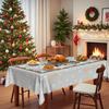 Christmas Snowman Cute Rabbit Tablecloth, Rectangular Dining Table Cloth, Dining Table Decorative Cloth, Home Set Tablecloth, European Tablecloth