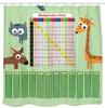 Hot New Periodic Table of Elements Shower Curtains Waterproof 3D Print White Fabric Bath Curtain for Bathroom Decor with Hooks