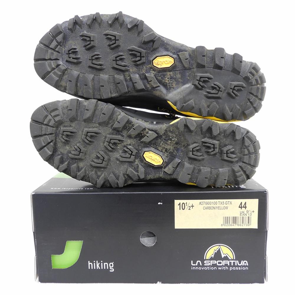 LA SPORTIVA Excellent condition Traverse X5 Gore-Tex boots, men's, black and yellow, size 44, TX5 GTX. shoes 44 Black / yellowUsed