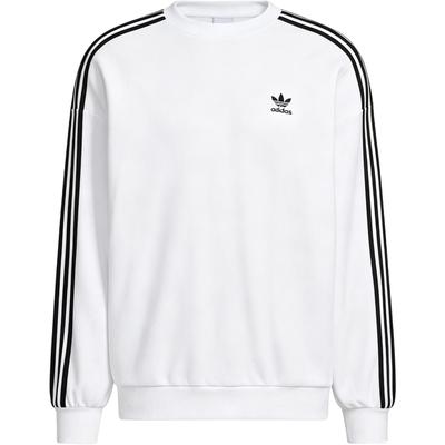 Men's Adidas Originals Sweatshirts Men's White Crew Neck Moderate