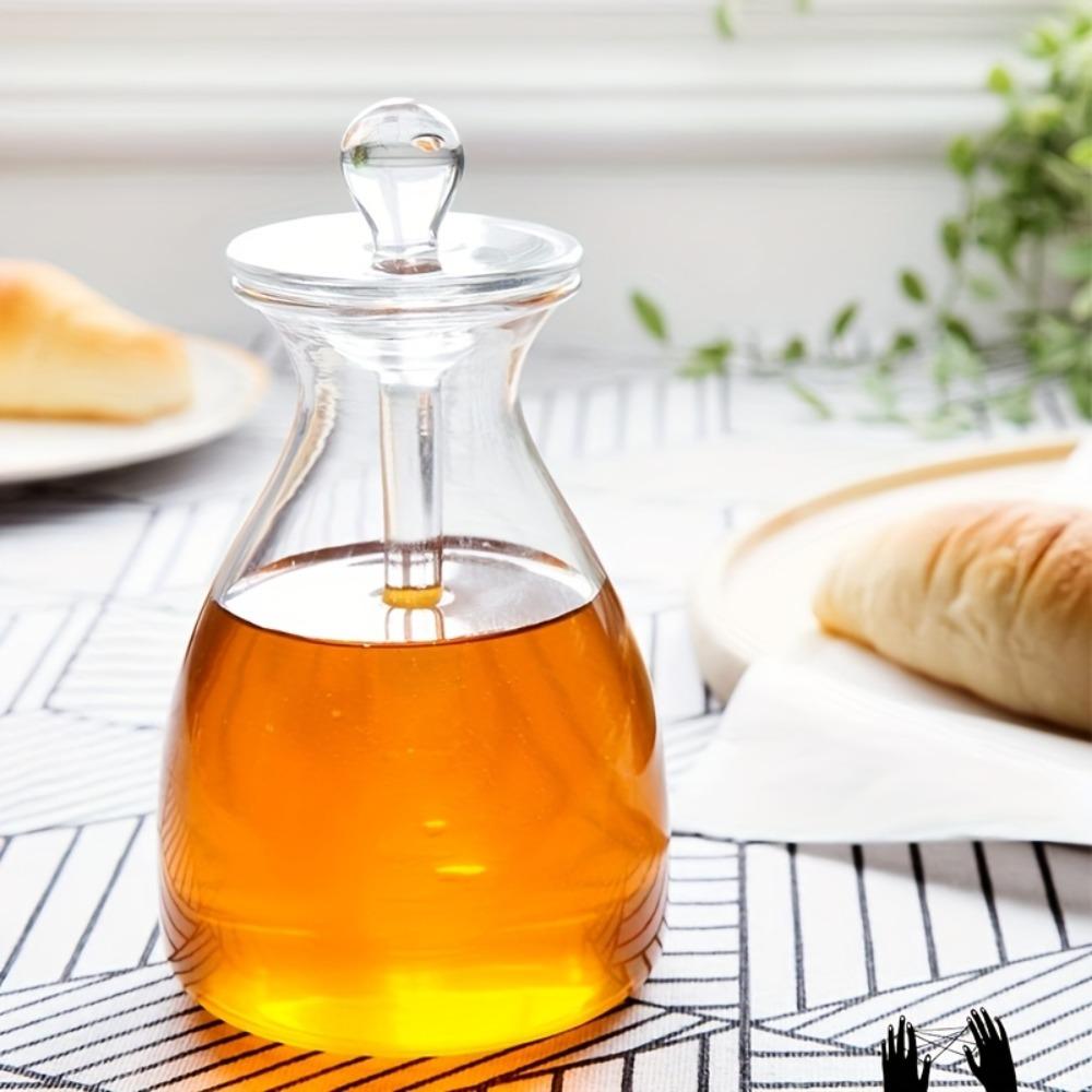 Large Capacity Glass Honey Jar Three-dimensional Bee Honey Container Creative Syrup Jar Breakfast