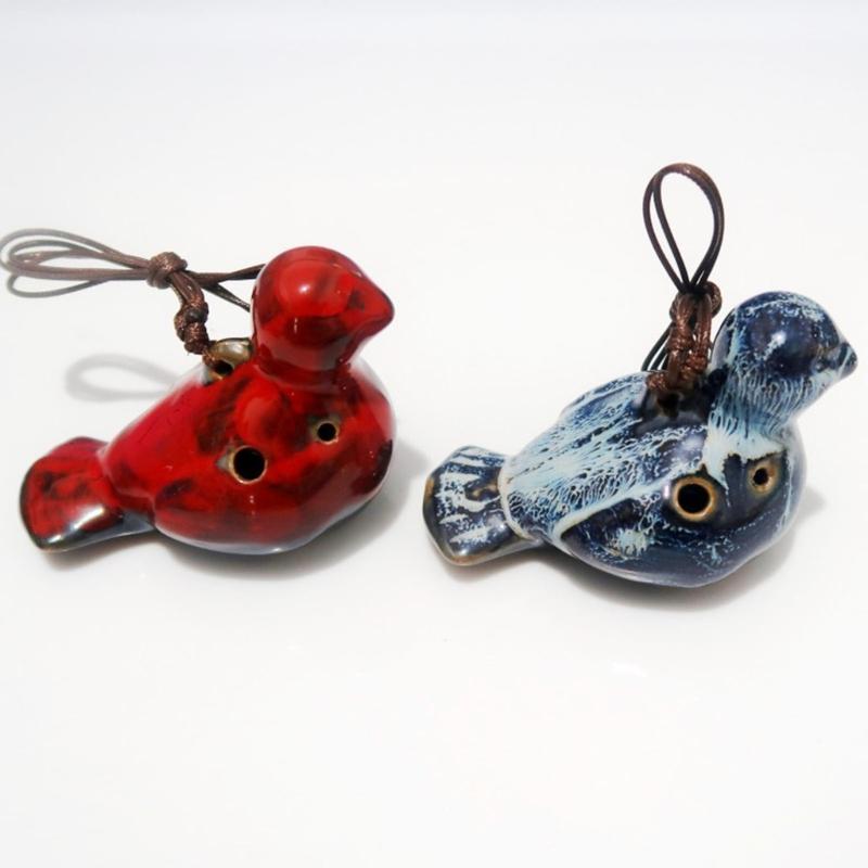 Elegant 6 Hole Musical Instrument Elegant Multitone Ceramic Ocarina For Beginner Professional Performers With Clear Tone