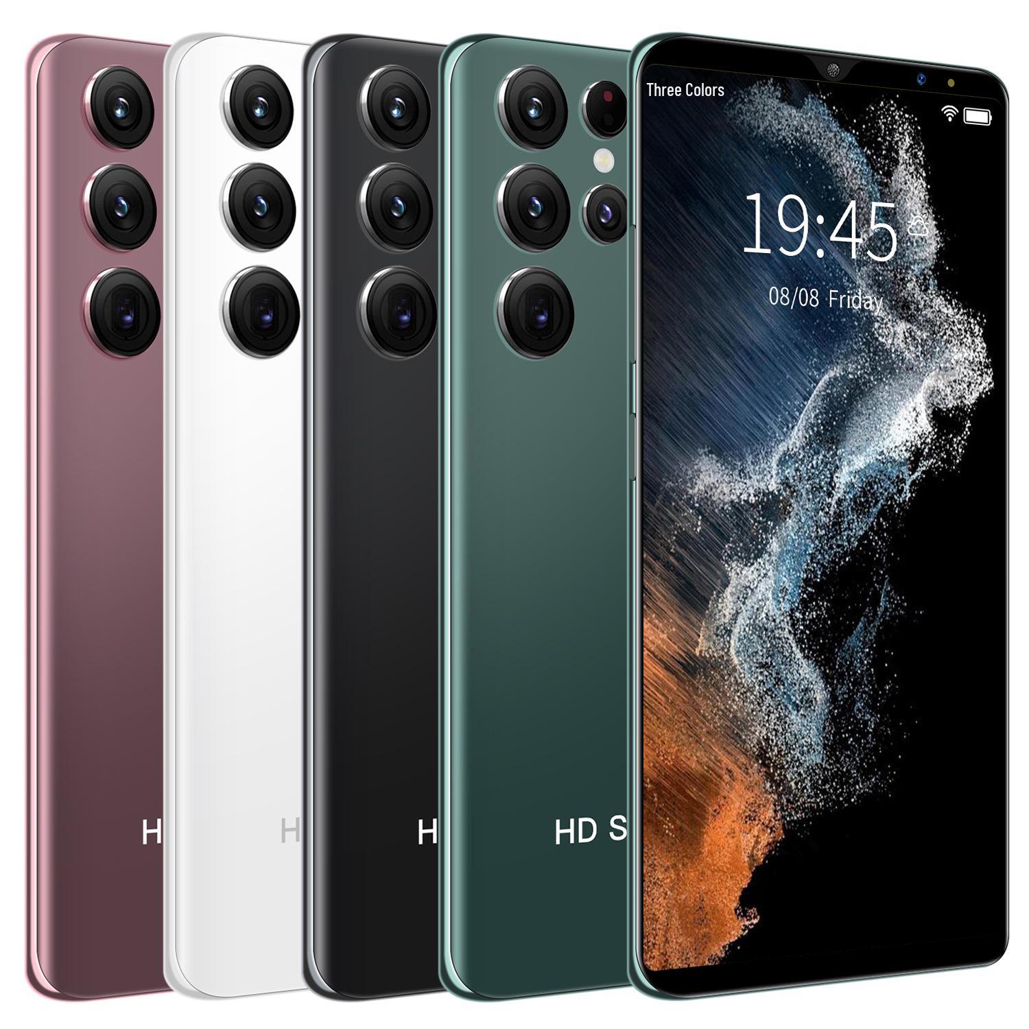 

6.5-inch S22Ultra Smartphone, 1+8G, Global Model UK Standard світло-коричневого кольору