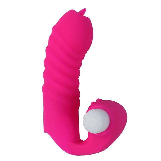 Finger Cover Vibrator Tongue Licking Massager Sex Toys for Women G Spot Orgasm Clitoris Stimulate Couple Flirting Masturbator
